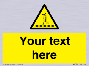 Custom warning artificial waterfall